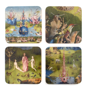 Coasters, set of 4, Jheronimus Bosch , Garden of Earthly Delights