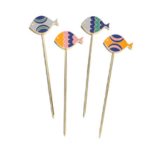 Octaevo Cocktail Picks - Fish Splash (Set of 4)