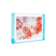 Color Edge Acrylic Magnet Frame in Blue