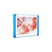 Color Edge Acrylic Magnet Frame in Blue
