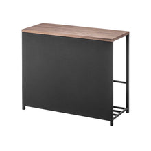 Entryway Storage Organizer & Bench (18" H)  - Steel + Wood