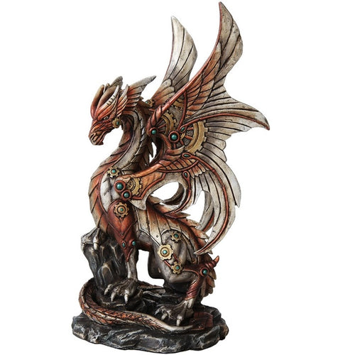 Steampunk Inspired Dragon Statue Figurine