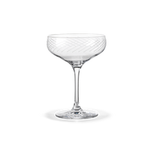 Holmegaard Cabernet Lines Cocktail Glass, Clear, 9.8 Oz, 2 Pcs.