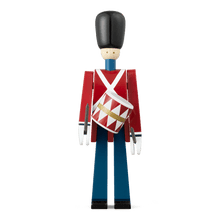 Kay Bojesen Drummer, Small, Red/Blue/White, H: 8.9"