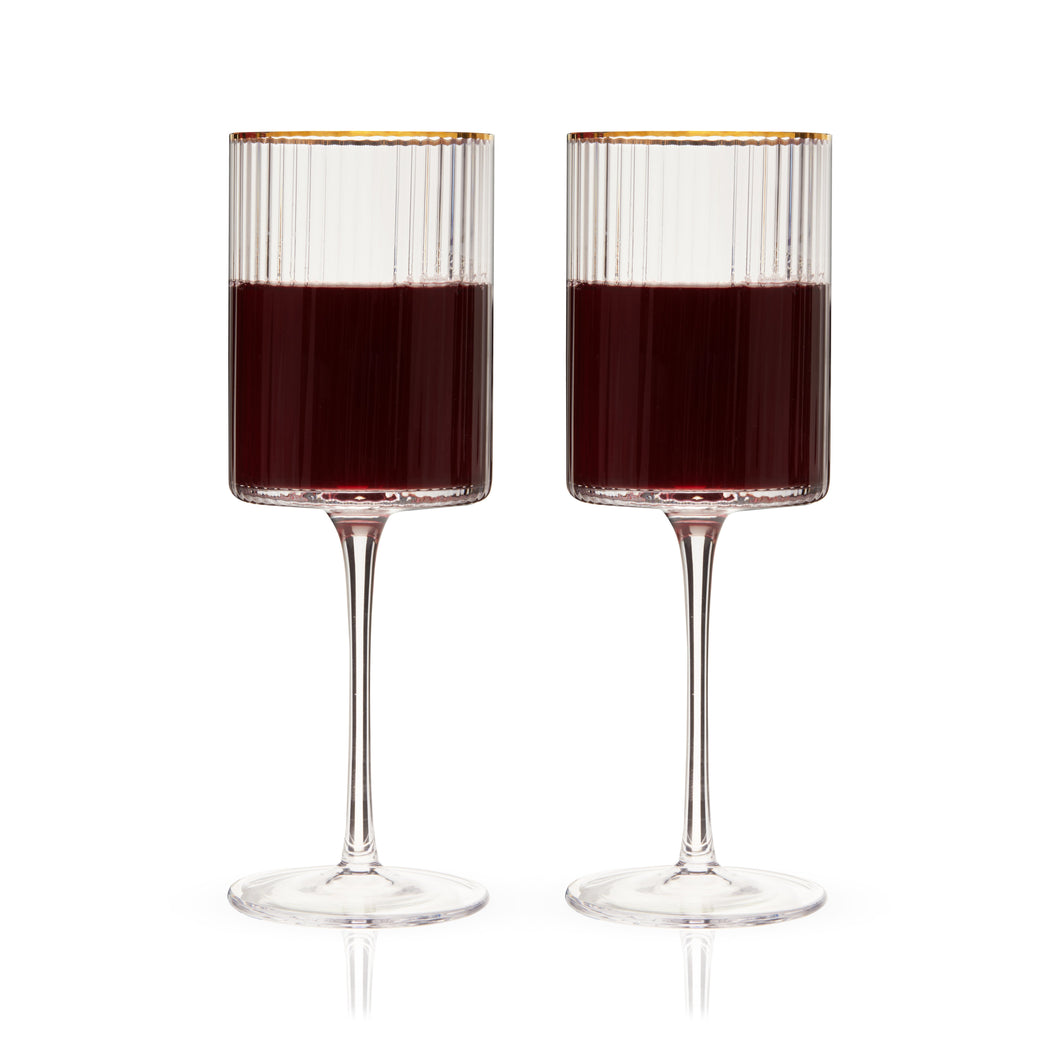 Meridian Crystal Wine Glasses Set of 2