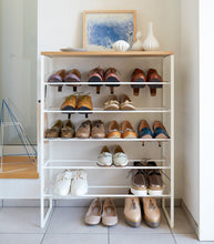 Six-Tier Shoe Rack (34" H)  - Steel