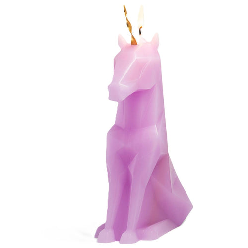 PyroPet Einar Unicorn Candle - Lilac
