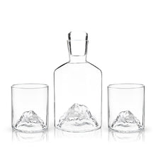 Mountain Crystal Decanter and Tumbler Set