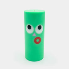 Moodz - Dippy Pillar Face Candle - Green