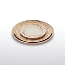 Feather Plates Gold/Oyster