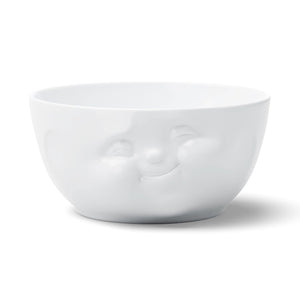 Big Porcelain Serving Bowl, "Munching" Face