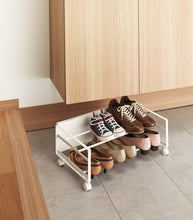 Rolling Shoe Rack (9" H)  - Steel