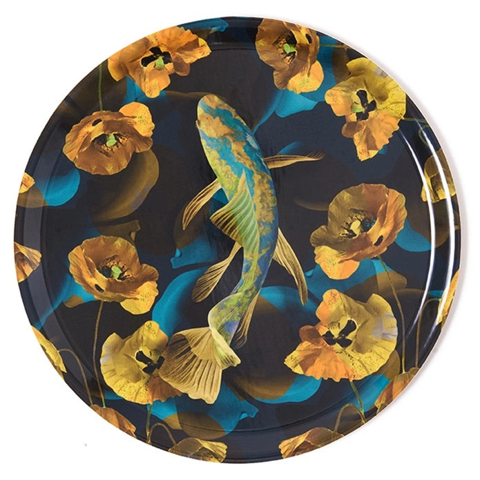 Koi Round Tray