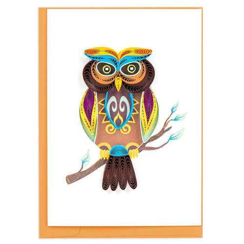 Decorative Owl Gift Enclosure Mini Card