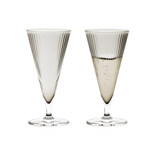 Rosendahl Grand Cru Nouveau Champagne Glass, Smoke, 6.8 Oz, 2 Pcs.