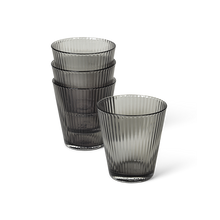Rosendahl GC Nouveau Tumbler Smoke 4 Pcs H 3.7in Dia 3.5in 8.8 oz