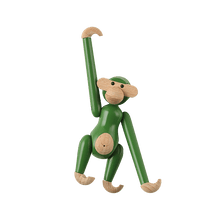 Kay Bojesen Vintage Monkey, Mini, Green, H: 3.7"