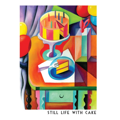 Picasso Still Life With Cake Greeting Card