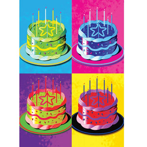 Warhol Cakes Greeting Card