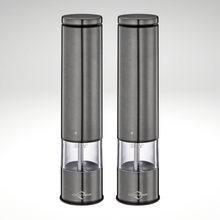 "Boston" Electric Salt and Pepper Mill, s/s, acrylic, 2" dia. x 9"