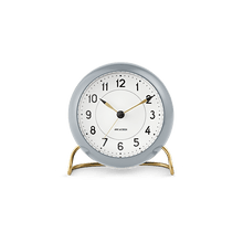 Arne Jacobsen Station Table Clock, Grey/White