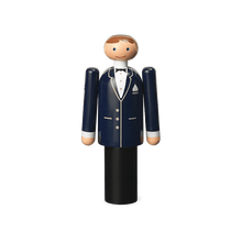 Kay Bojesen Groom, Blue/Black/White
