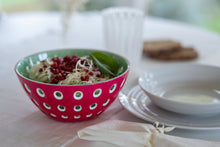 Guzzini Le Murrine Bowl Magenta Green Medium size- 8"