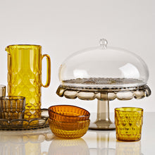 Guzzini Vanity Small Cake Serving Plate with Dome Smoke
