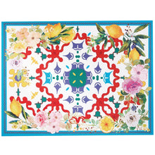 Guzzini Leather Placemat Flowers & Lemons