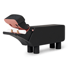 Kay Bojesen Wood Hippo, Black, H: 4.9"