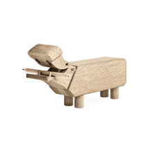 Kay Bojesen Hippo, Oak, H: 3.5"