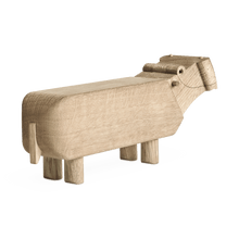 Kay Bojesen Hippo, Oak, H: 3.5"