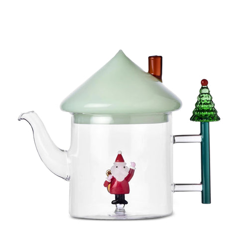 Ichendorf Teapot Santa Claus Green Lid