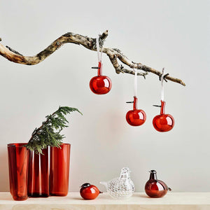 Iittala Glass Ornament Apples