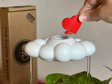 Original Dripping Rain Cloud with Red Heart and Rainbow Charms