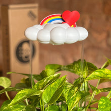 Original Dripping Rain Cloud with Red Heart and Rainbow Charms