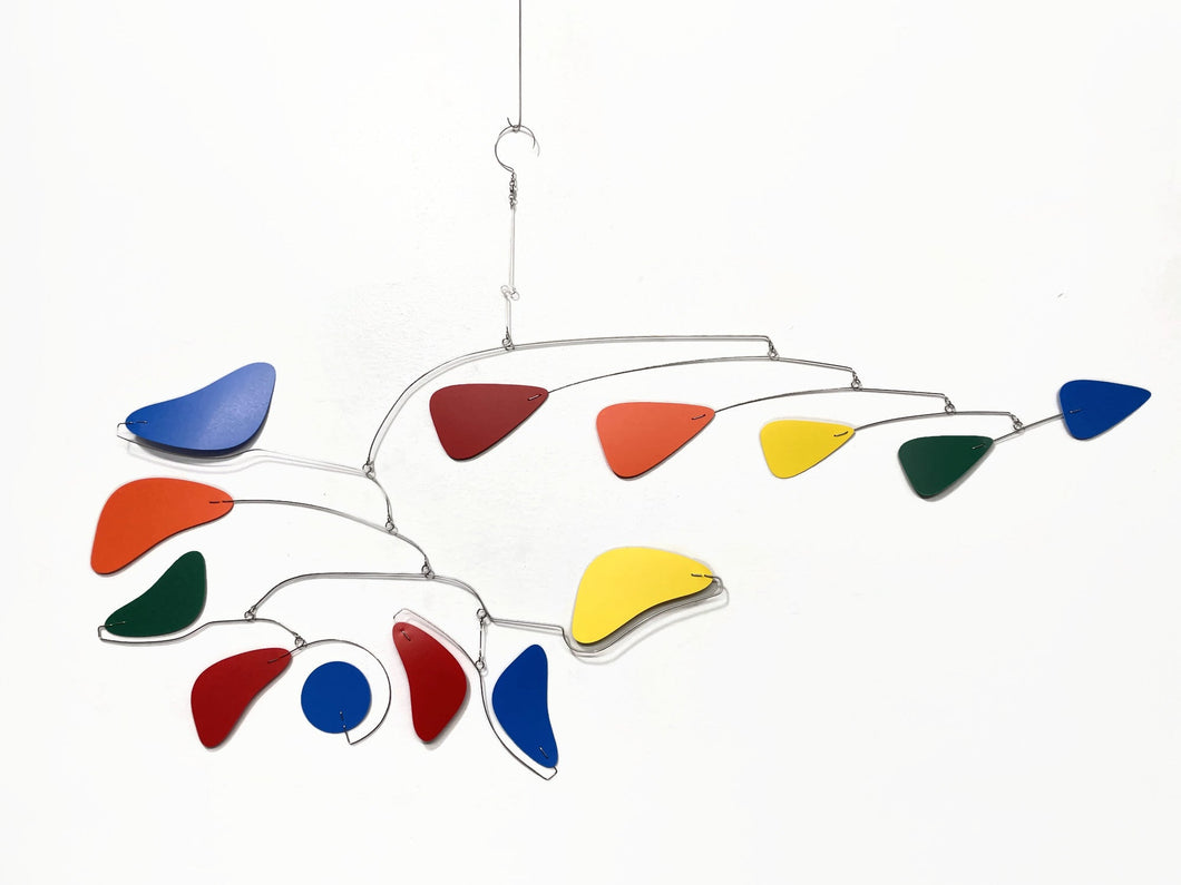 Adult Mobile Mid Century Modern Rainbow in Serenity II Style for Home or Office