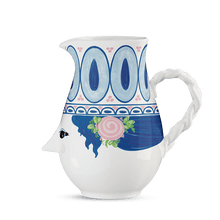 Bjørn Wiinblad Dora Jug, Blue, 18.6 Oz