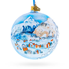 Matterhorn, Zermatt, Switzerland Jeweled Glass Ball Christmas Ornament