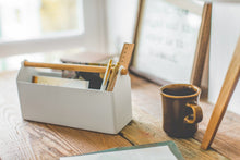 Pen + Desk Organizer - Large - Steel + Wood