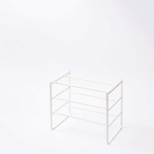 Three-Tier Expandable Shoe Rack (18" H)  - Steel