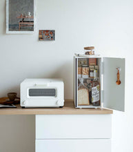 Bread Box - Vertical - Steel + Wood