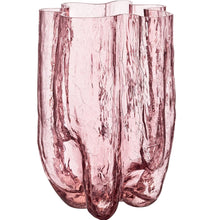 Kosta Boda Crackle XL Vase Pink
