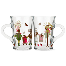Holmegaard Christmas Hot Drinks Glass, Multi, 8.8 Oz, 2 Pcs.