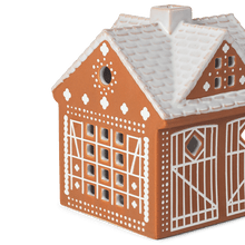 Kähler Gingerbread Candle Lighthouse Christmas Stable, H: 4.5"