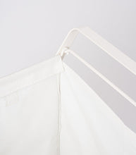 Laundry Hamper with Cotton Liner - Two Sizes - Steel + Cotton