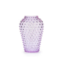 Hobnail Vase - Barrel - Lilac Bloom