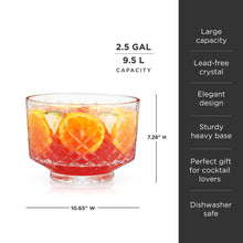 Admiral Crystal Punch Bowl