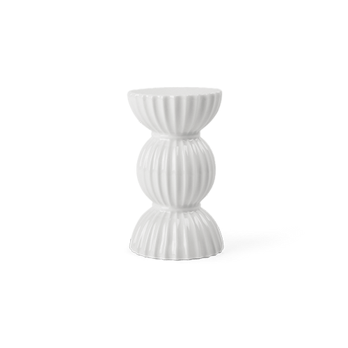 Lyngby Porcelæn Tura Candleholder, H: 4.9