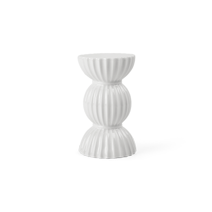 Lyngby Porcelæn Tura Candleholder, H: 4.9